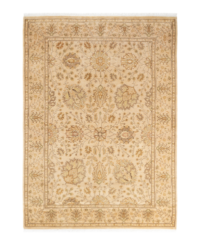 Adorn Hand Woven Rugs Mogul M171756 4'3" X 5'10" Area Rug In Yellow