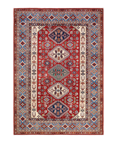 Adorn Hand Woven Rugs Tribal M184961 7'2" X 10'4" Area Rug In Red