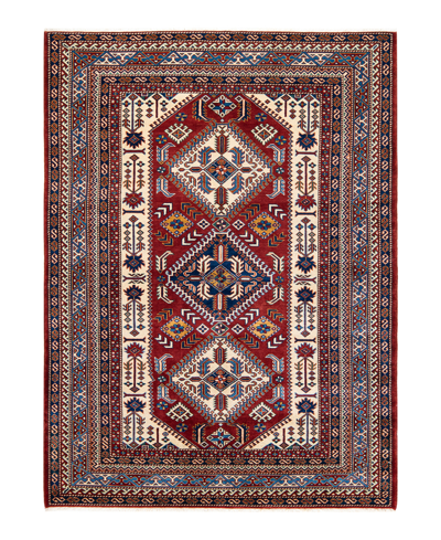 Adorn Hand Woven Rugs Tribal M187634 5'3" X 7'1" Area Rug In Red