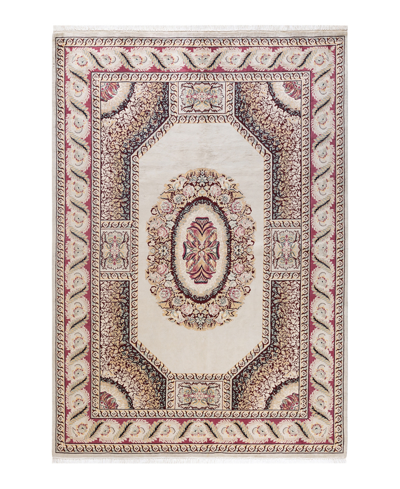 Adorn Hand Woven Rugs Mogul M2151 6'2" X 9' Area Rug In Ivory