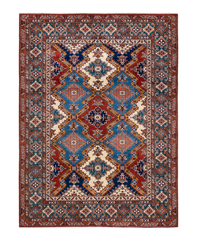 Adorn Hand Woven Rugs Tribal M187364 7'3" X 10' Area Rug In Red