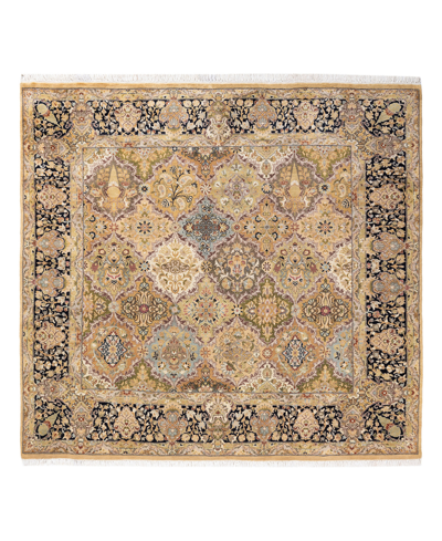 Adorn Hand Woven Rugs Mogul M11659 6'1" X 6'2" Area Rug In Yellow