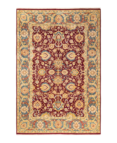 Adorn Hand Woven Rugs Mogul M1422 6' X 9'2" Area Rug In Red
