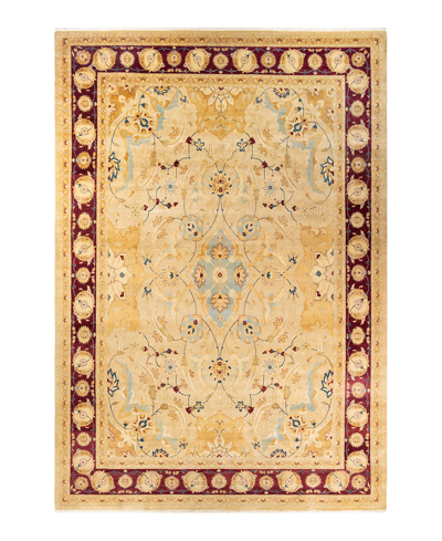 Adorn Hand Woven Rugs Mogul M1530 9'9" X 14'6" Area Rug In Yellow
