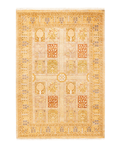 Adorn Hand Woven Rugs Mogul M1494 4' X 5'10" Area Rug In Ivory