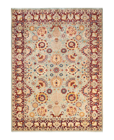Adorn Hand Woven Rugs Mogul M125631 6'2" X 8'7" Area Rug In Mist