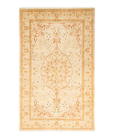 Adorn Hand Woven Rugs Mogul M135904 5'2" X 8'10" Area Rug In Ivory