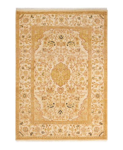 Adorn Hand Woven Rugs Mogul M1346 4'2" X 5'10" Area Rug In Ivory