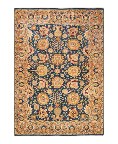 Adorn Hand Woven Rugs Mogul M145084 6' X 8'9" Area Rug In Blue