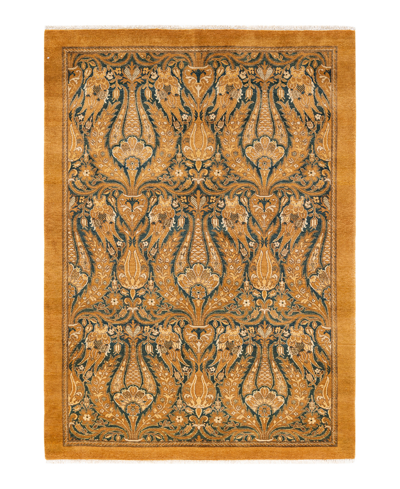 Adorn Hand Woven Rugs Mogul M150086 5'2" X 7'5" Area Rug In Yellow