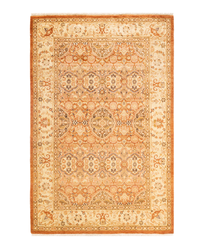 Adorn Hand Woven Rugs Mogul M157430 4'2" X 6'5" Area Rug In Brown