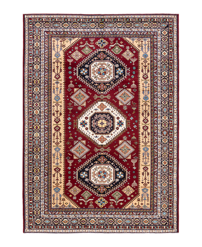 Adorn Hand Woven Rugs Tribal M1864 7'4" X 10'5" Area Rug In Red