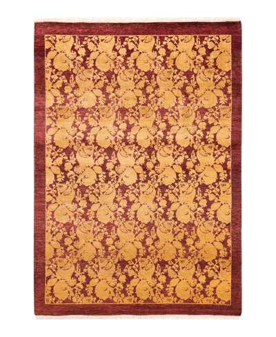 Adorn Hand Woven Rugs Mogul M1589 4'1" X 5'10" Area Rug In Red
