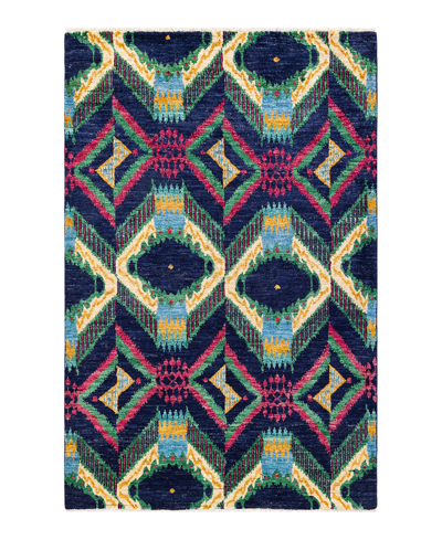 Adorn Hand Woven Rugs Modern M16864 5' X 7'10" Area Rug In Blue