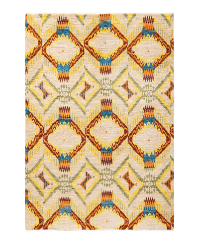 Adorn Hand Woven Rugs Modern M16950 6'2" X 8'9" Area Rug In Ivory
