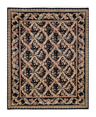 Adorn Hand Woven Rugs Mogul M1278 8'1" X 10'7" Area Rug In Black