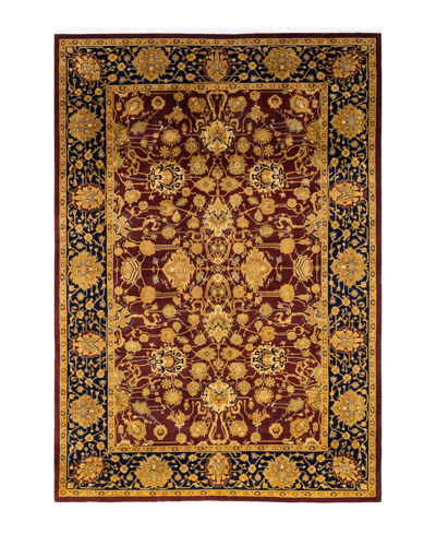 Adorn Hand Woven Rugs Mogul M140432 6'1" X 8'10" Area Rug In Red