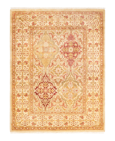 Adorn Hand Woven Rugs Mogul M16262 4'2" X 5'6" Area Rug In Ivory