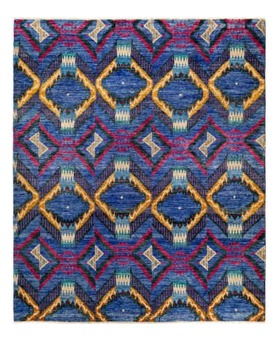 Adorn Hand Woven Rugs Modern M1647 8'3" X 10' Area Rug In Blue