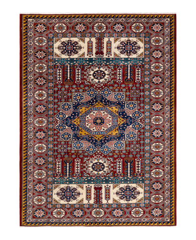 Adorn Hand Woven Rugs Tribal M187365 6'10" X 9'8" Area Rug In Red