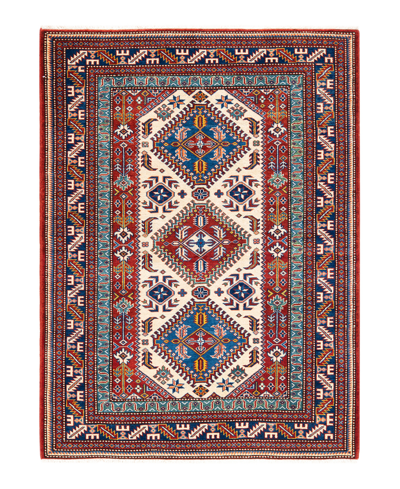 Adorn Hand Woven Rugs Tribal M18730 4'4" X 5'10" Area Rug In Red
