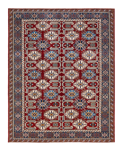 Adorn Hand Woven Rugs Tribal M18640 6'6" X 8'4" Area Rug In Red