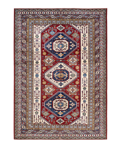 Adorn Hand Woven Rugs Tribal M1885 7'1" X 10' Area Rug In Red