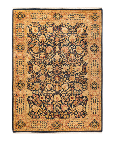 Adorn Hand Woven Rugs Mogul M1256 6'2" X 8'7" Area Rug In Blue
