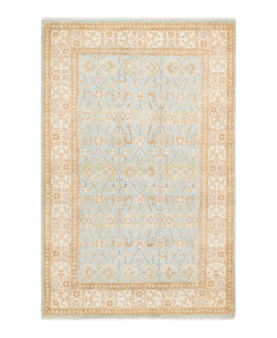 Adorn Hand Woven Rugs Mogul M17219 4' X 6'4" Area Rug In Mist
