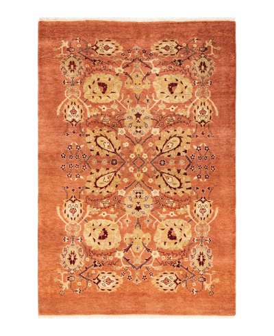 Adorn Hand Woven Rugs Mogul M168055 4'1" X 5'10" Area Rug In Pink