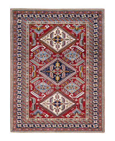 Adorn Hand Woven Rugs Tribal M18716 5' X 6'10" Area Rug In Red