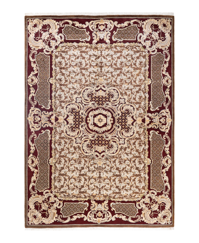 Adorn Hand Woven Rugs Mogul M802 6'4" X 9'2" Area Rug In Brown