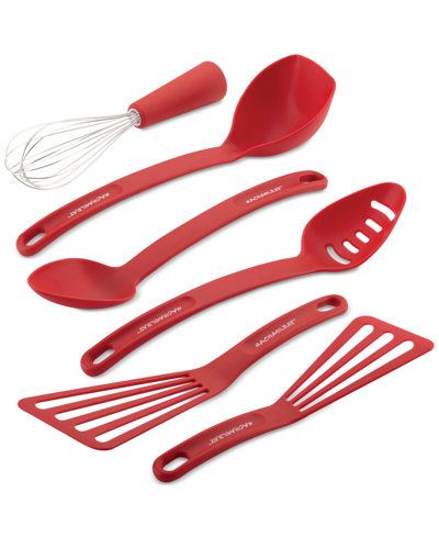 Rachael Ray 6-pc. Nylon Non-stick Tool Set In Red