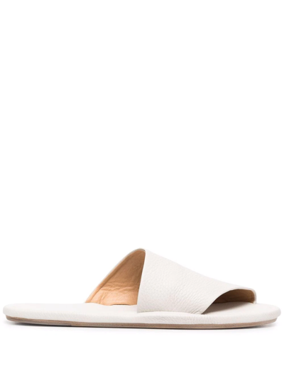 Marsèll Open-toe Leather Slides In White