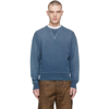 Rrl Loopback Cotton-jersey Sweatshirt In Washed Blue Indigo
