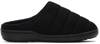 SUBU SSENSE EXCLUSIVE BLACK QUILTED SLIPPERS