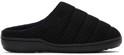 Subu Ssense Exclusive Black Quilted Slippers In Black Black
