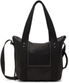 RICK OWENS BLACK MINI TROLLEY TOTE BAG