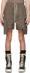 RICK OWENS TAUPE BAUHAUS BOXERS SHORTS