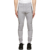 Balmain Grey Embossed Logo Lounge Pants