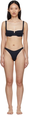 Reina Olga Brigette Square-neck Bikini In Nero