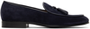 GIANVITO ROSSI NAVY JULIO LOAFERS