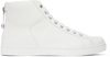 GIANVITO ROSSI WHITE HIGH TOP SNEAKERS