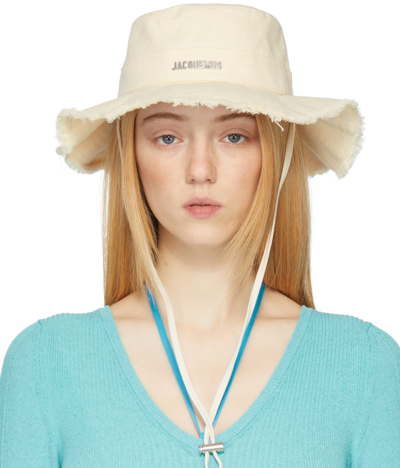 Jacquemus Off-white La Montagne 'le Bob Artichaut' Bucket Hat In 110 Off-white