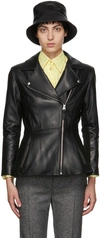 Mackage Black Lambskin Day Jacket In C0001 Black
