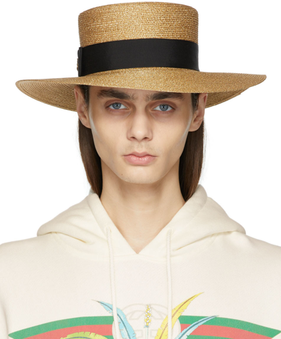 Gucci Lamé Hat GG cashmere lamé hat in white and beige | GUCCI® US main image 2