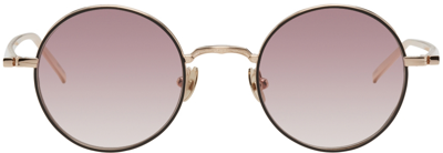 Matsuda Rose Gold M3087 Sunglasses In Pink Gradient