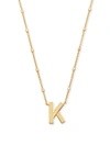 Kendra Scott Letter K Pendant Necklace In Gold Metal