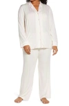 Nordstrom Lingerie Moonlight Pajamas In Pink Chalk Awning Stripe