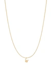 Bychari Initial Pendant Necklace In Goldilled-w